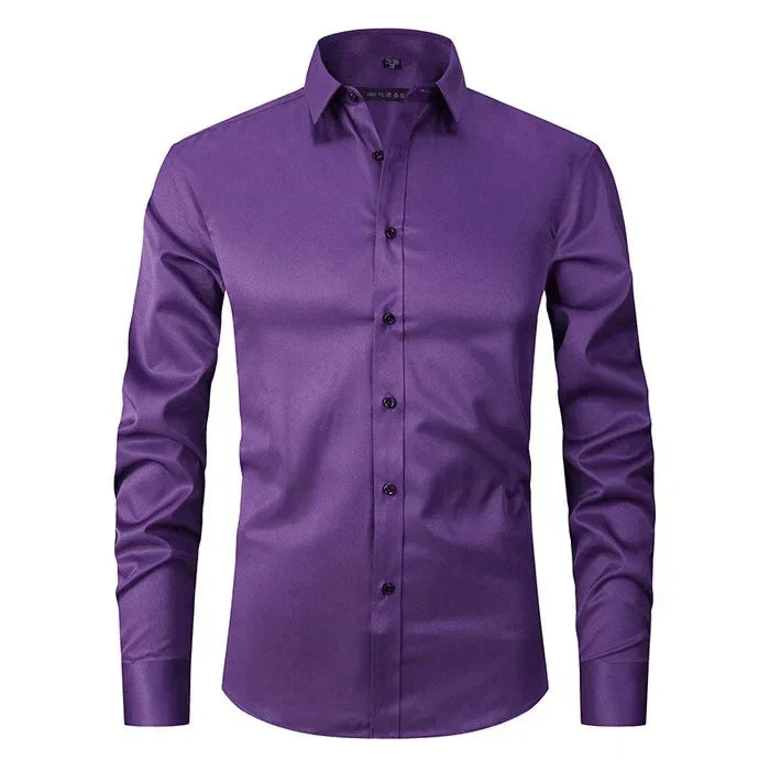 Chemise homme manches longues stretch infroissable