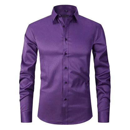 Chemise homme manches longues stretch infroissable