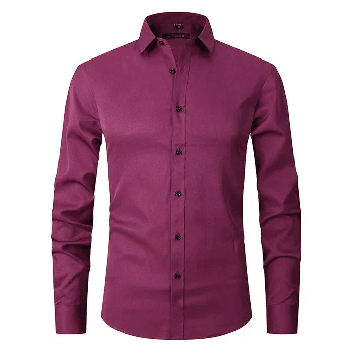 Chemise homme manches longues stretch infroissable