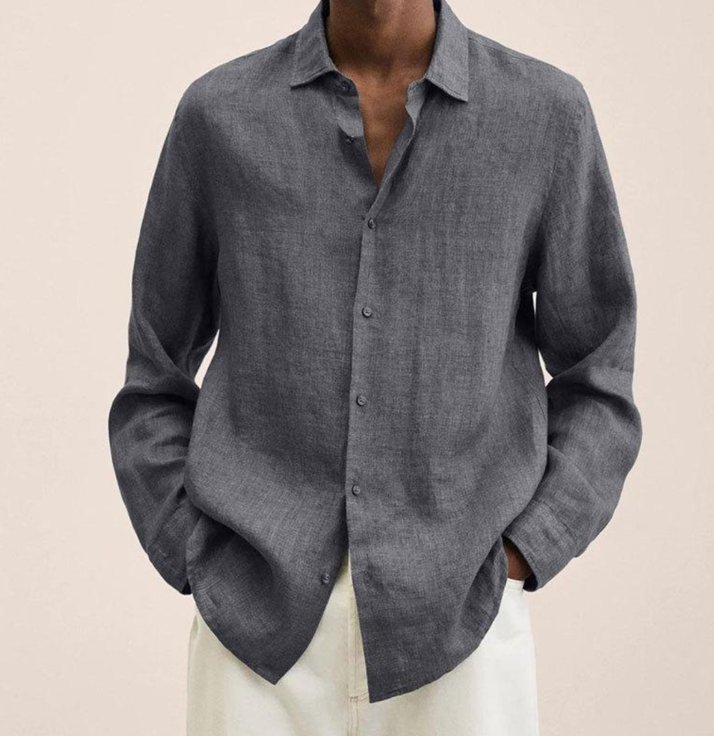 Chemise homme coupe moderne décontractée
