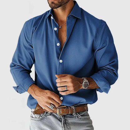 Chemise en lin homme manches longues élégante