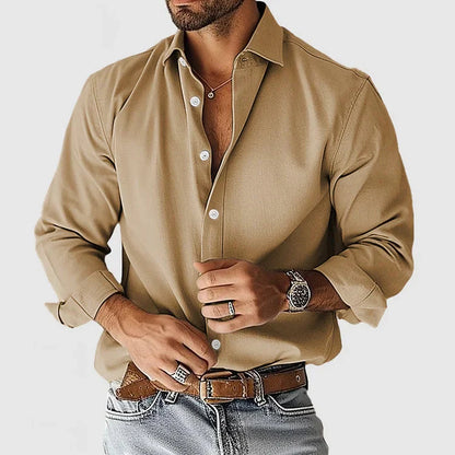 Chemise en lin homme manches longues élégante