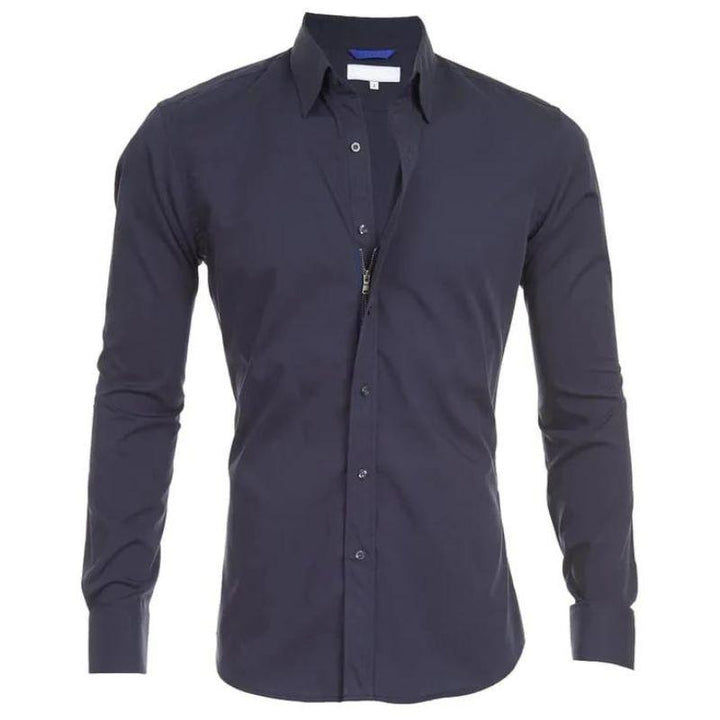 Chemise élégante pour homme, manches longues, infroissable