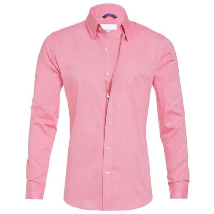 Chemise élégante pour homme, manches longues, infroissable