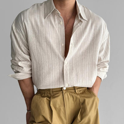 Chemise Homme Manches Longues Classique Moderne