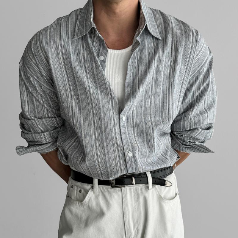 Chemise Homme Manches Longues Classique Moderne