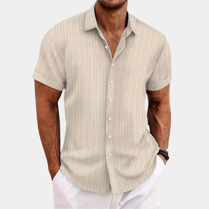 Chemise légère d'été à manches courtes et col