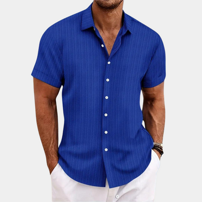 Chemise légère d'été à manches courtes et col