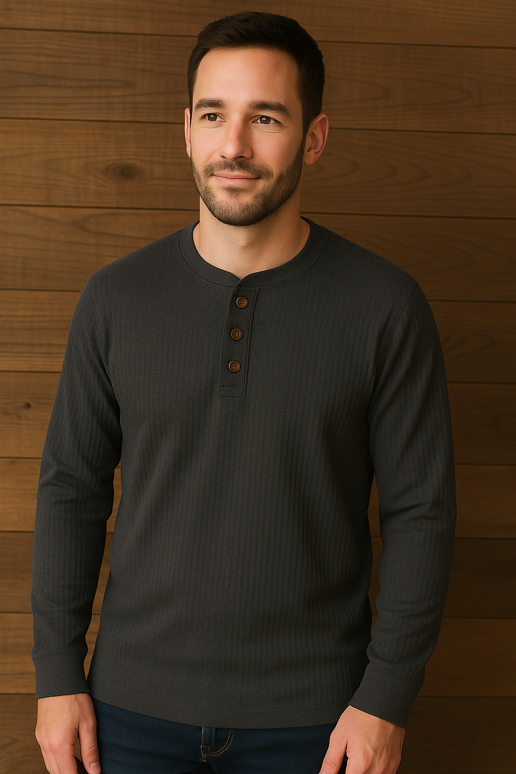 T-shirt gaufré confortable pour homme