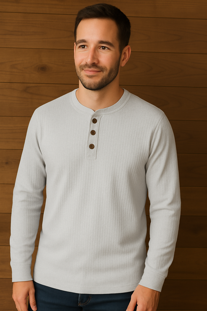 T-shirt gaufré confortable pour homme