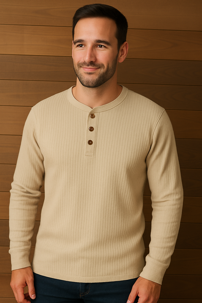 T-shirt gaufré confortable pour homme