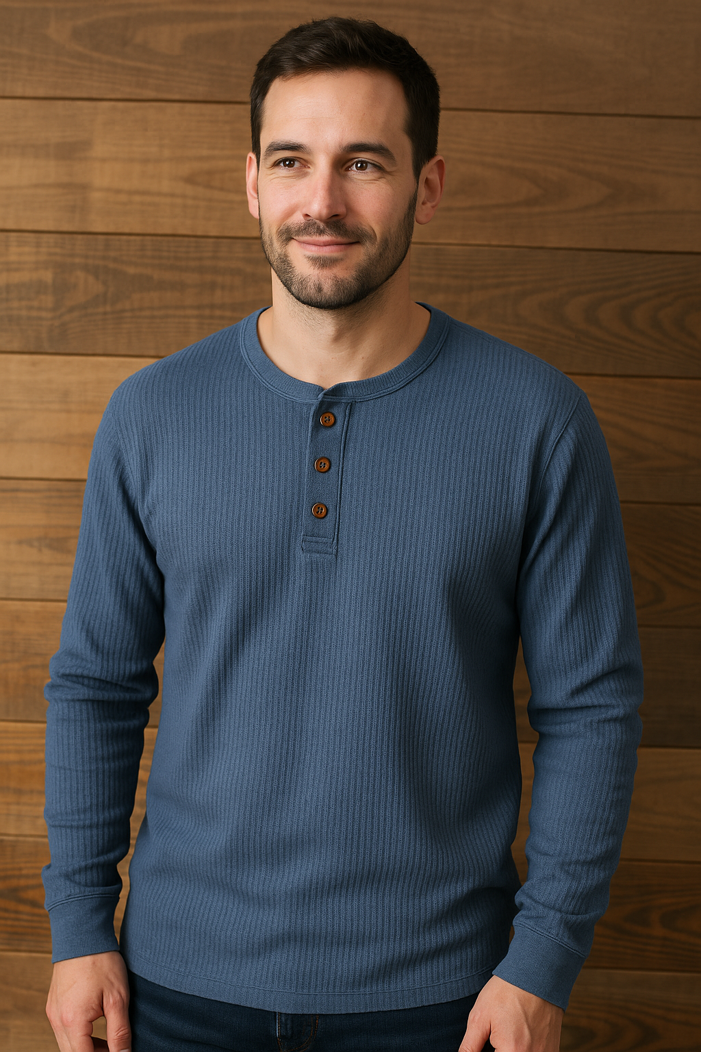 T-shirt gaufré confortable pour homme