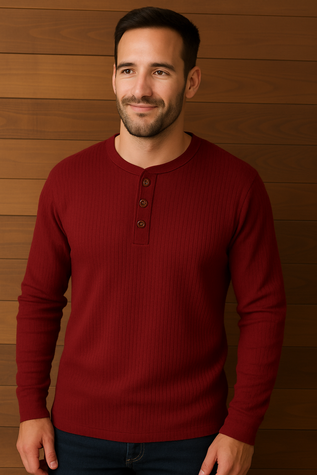 T-shirt gaufré confortable pour homme