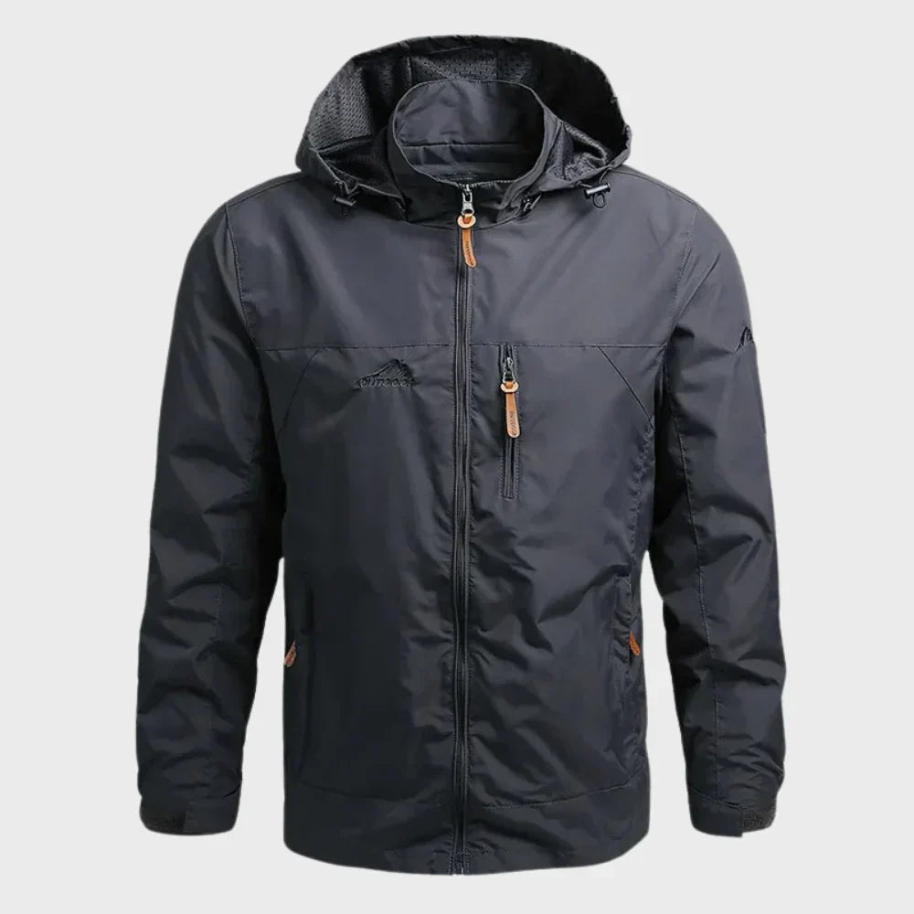 Veste de pluie imperméable à capuche pour hommes