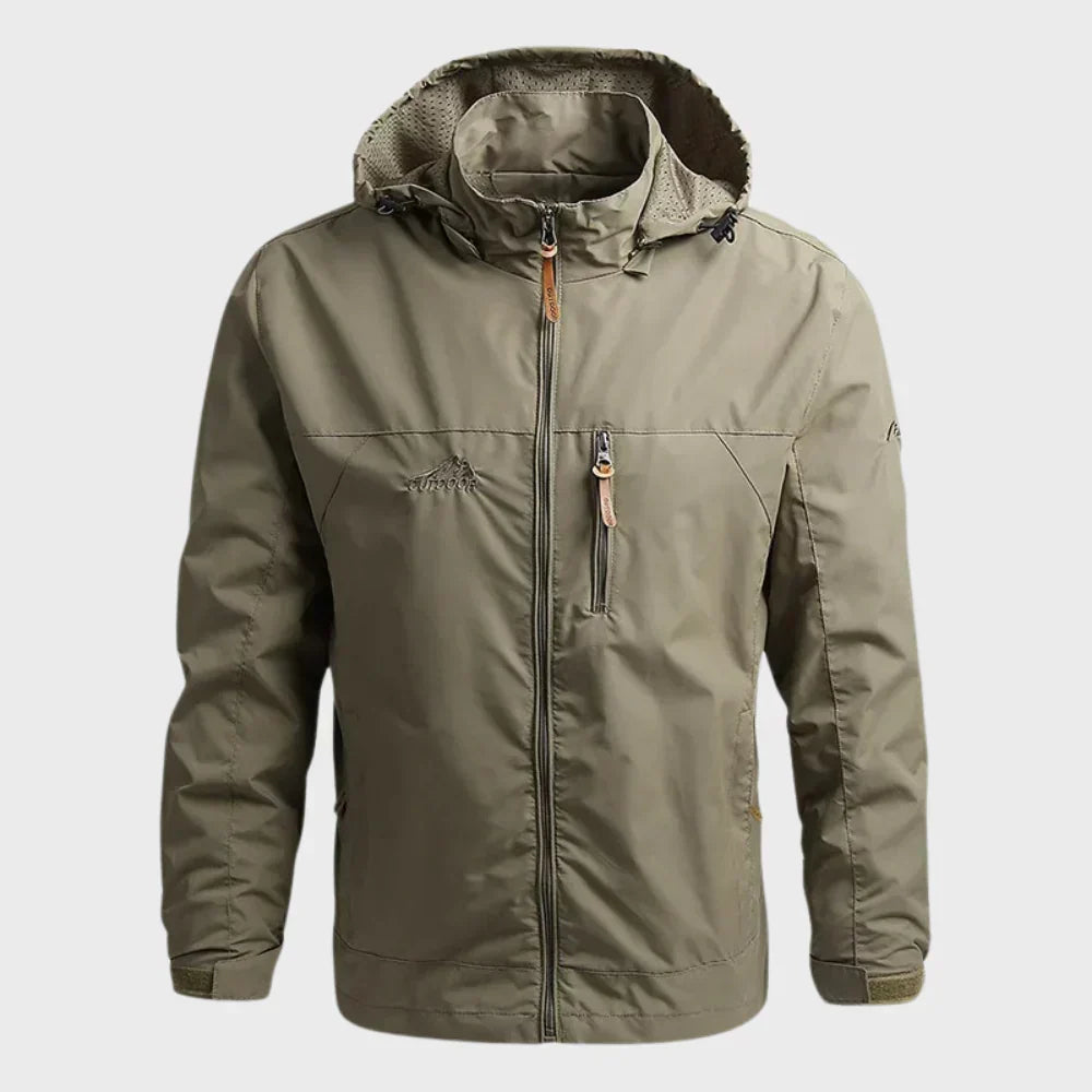 Veste de pluie imperméable à capuche pour hommes