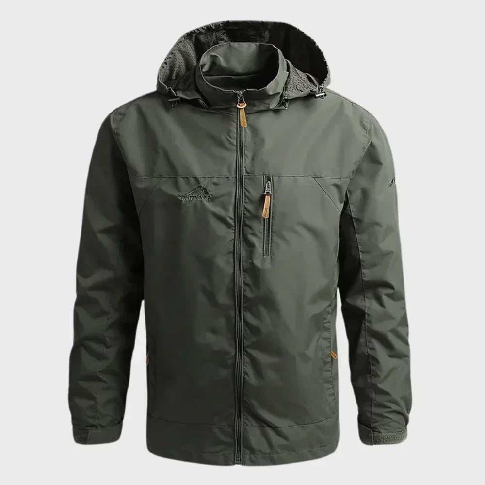 Veste de pluie imperméable à capuche pour hommes