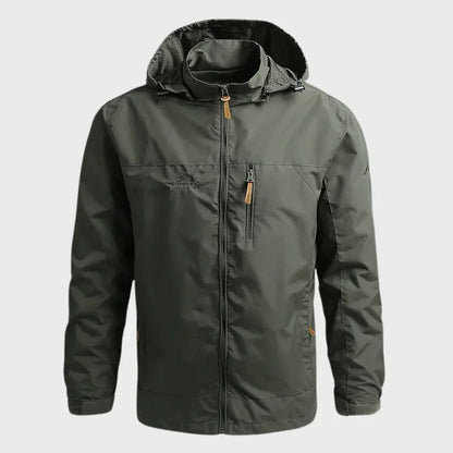 Veste de pluie imperméable à capuche pour hommes