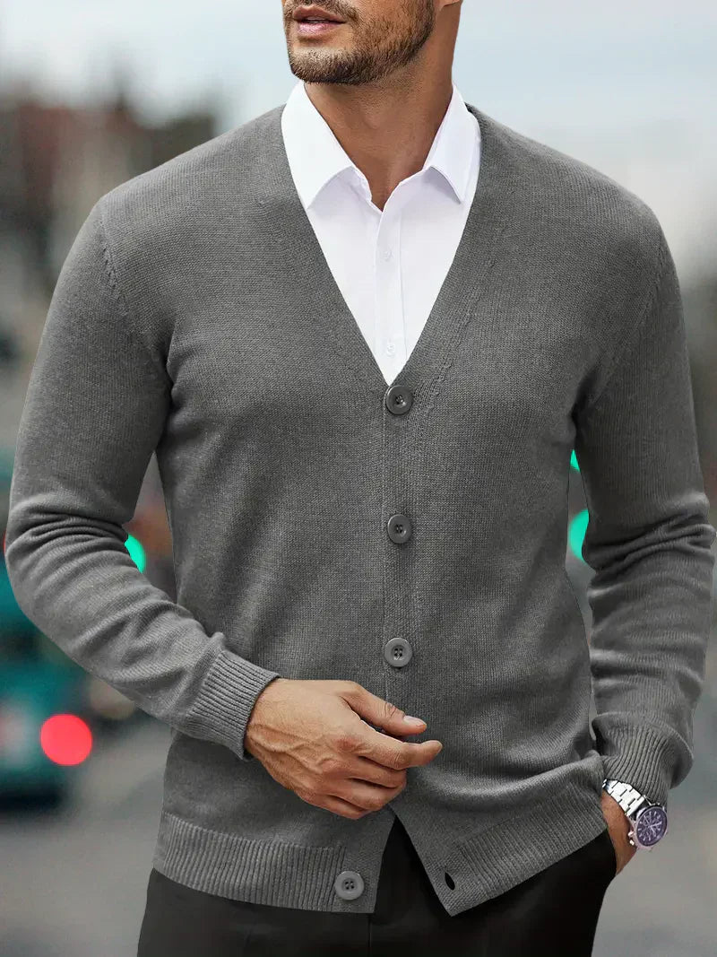 Cardigan Homme Moderne Coupe Slim