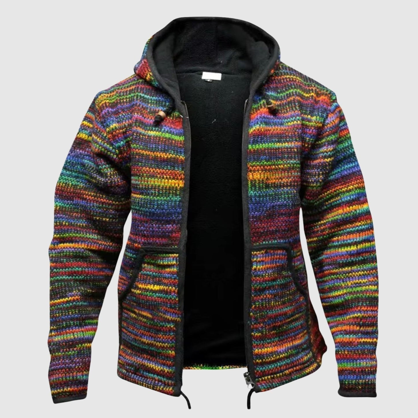 Sweat à capuche douillet en mélange de laine coupe décontractée style bohème chic