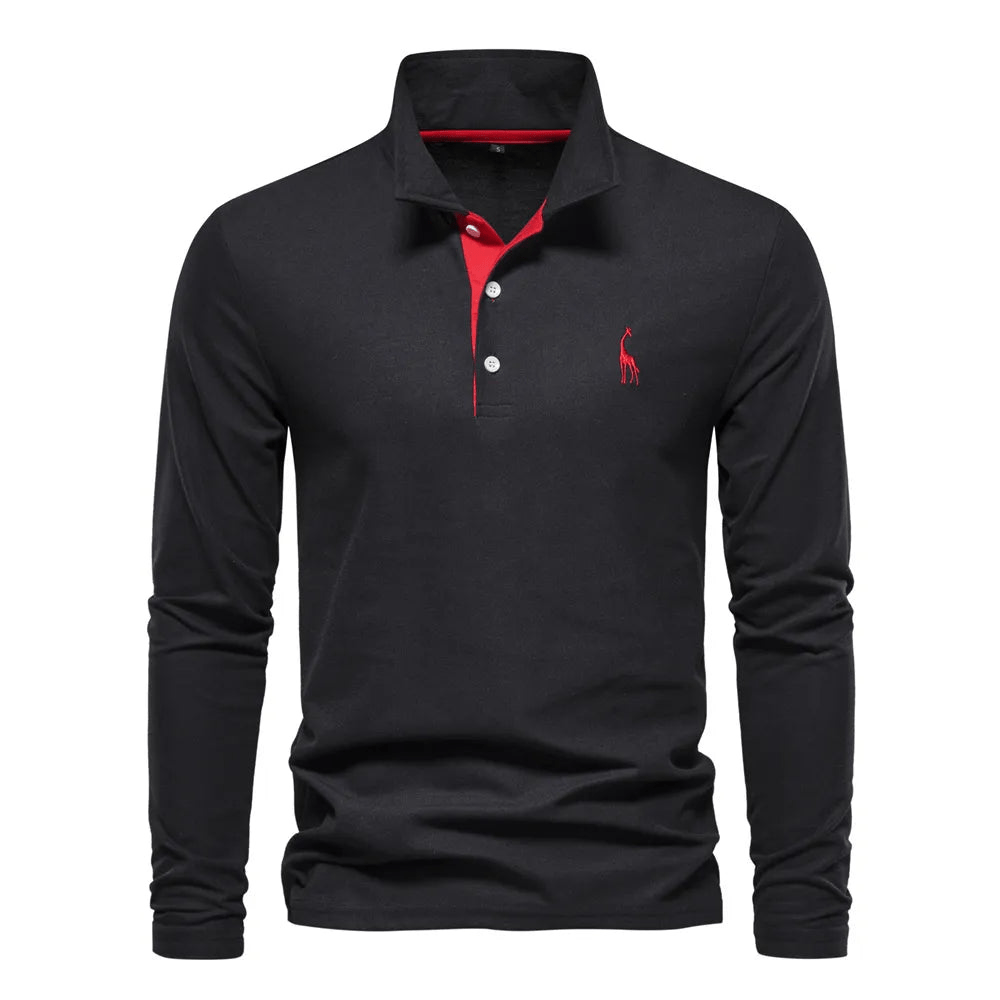 Polo élégant à manches longues pour femme