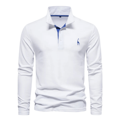 Polo élégant à manches longues pour femme