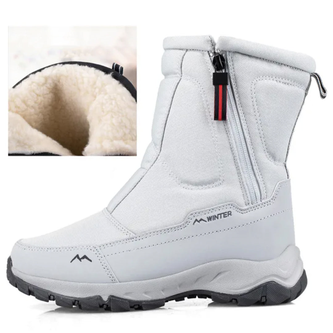 Bottes de neige imperméables femme, mi-hautes, antidérapantes