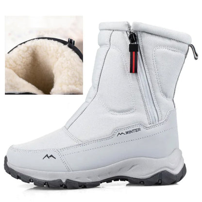 Bottes de neige imperméables femme, mi-hautes, antidérapantes