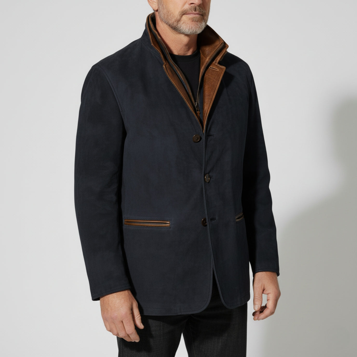 Blouson en cuir stylé - Décontracté et élégant