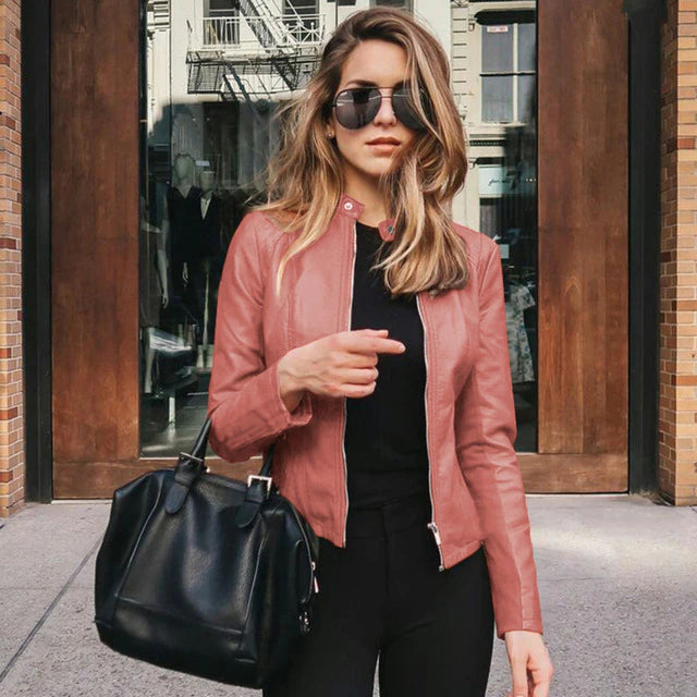 Blouson en cuir élégant Chic intemporel Style