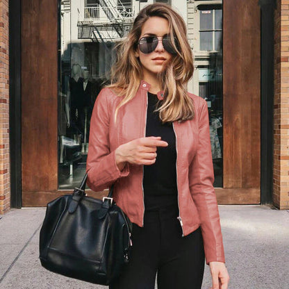 Blouson en cuir élégant Chic intemporel Style