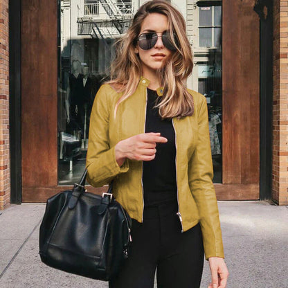 Blouson en cuir élégant Chic intemporel Style