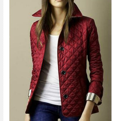 Veste élégante pour femme motif losanges