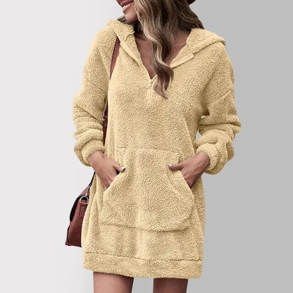 Robe sweat à capuche douce