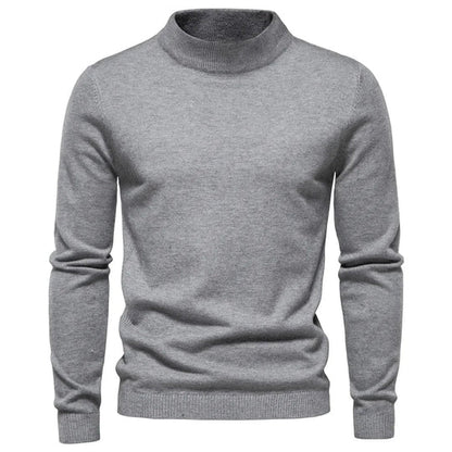 Pull à col roulé chaud en cachemire pour homme