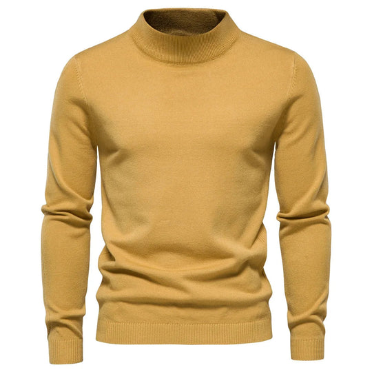 Pull à col roulé chaud en cachemire pour homme