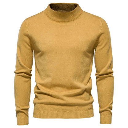 Pull à col roulé chaud en cachemire pour homme
