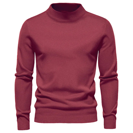 Pull à col roulé chaud en cachemire pour homme