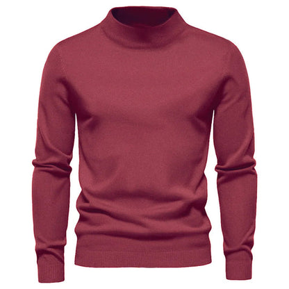 Pull à col roulé chaud en cachemire pour homme