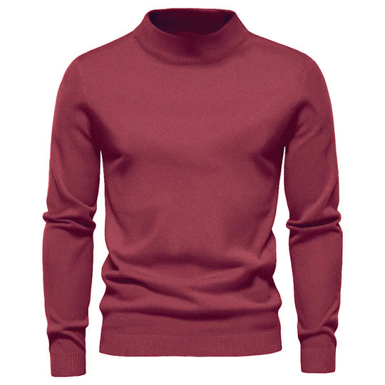 Pull à col roulé chaud en cachemire pour homme