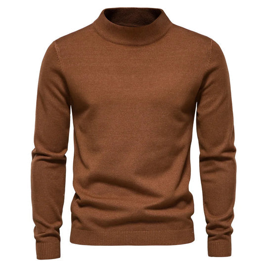 Pull à col roulé chaud en cachemire pour homme