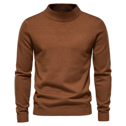 Pull à col roulé chaud en cachemire pour homme