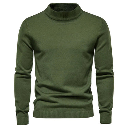 Pull à col roulé chaud en cachemire pour homme