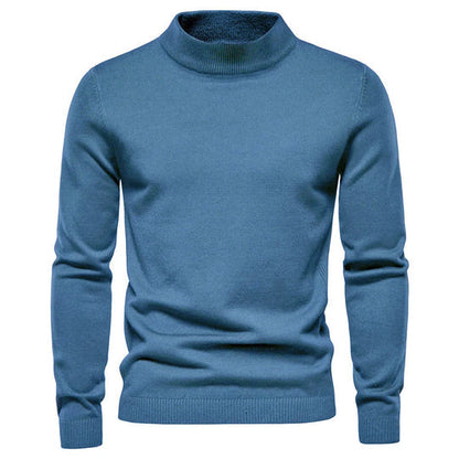 Pull à col roulé chaud en cachemire pour homme