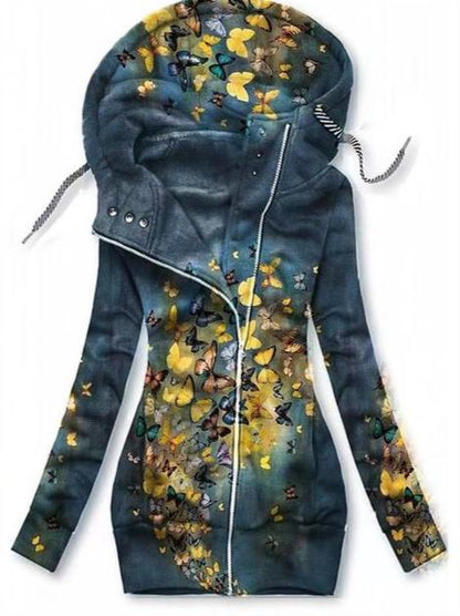 Damen Cardigan Schmetterlingsmuster Elegant - IdealeKleiden