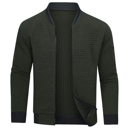 Gilet Cardigan Homme Manches Longues Fermeture Éclair Casual