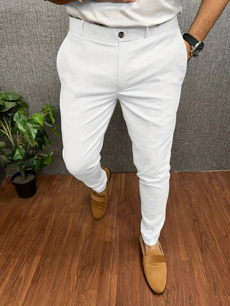Herren Chinos Slim Fit Elegant - IdealeKleiden