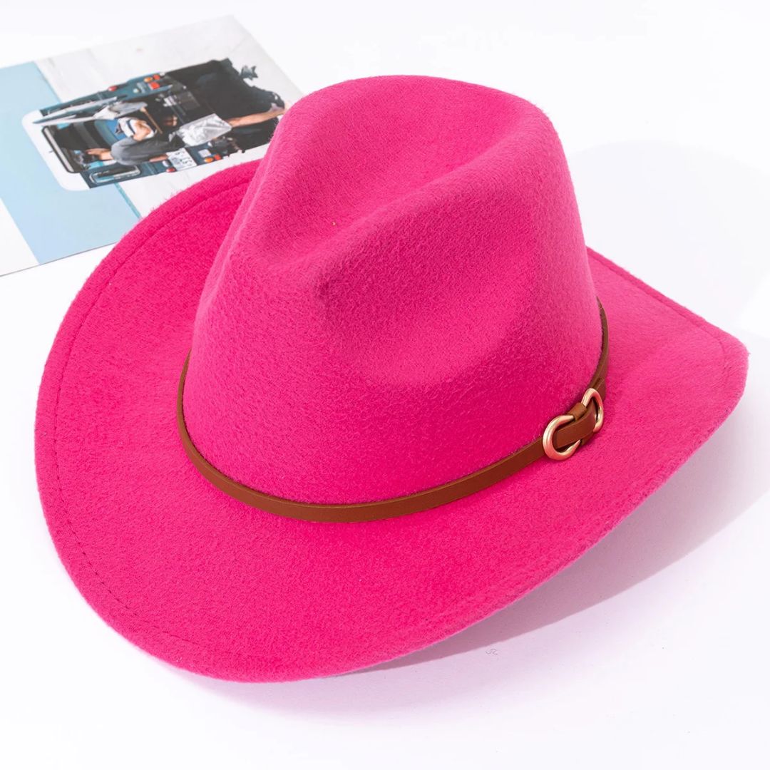 Chapeau homme aspect cuir traditionnel