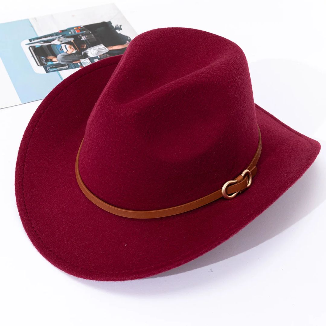 Chapeau homme aspect cuir traditionnel
