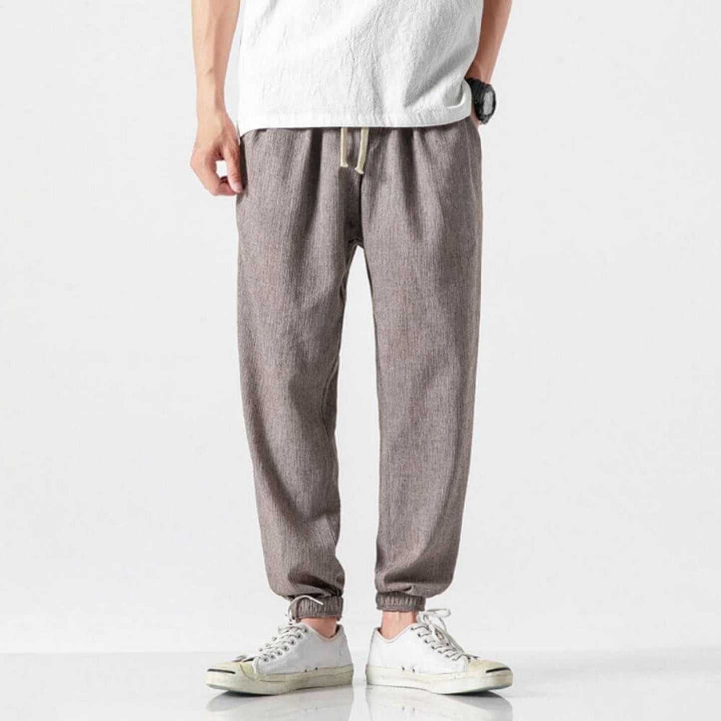 Joggers confortables pour hommes, légers, avec cordon de serrage
