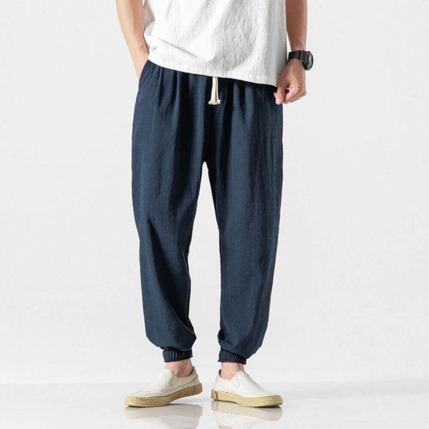 Joggers confortables pour hommes, légers, avec cordon de serrage
